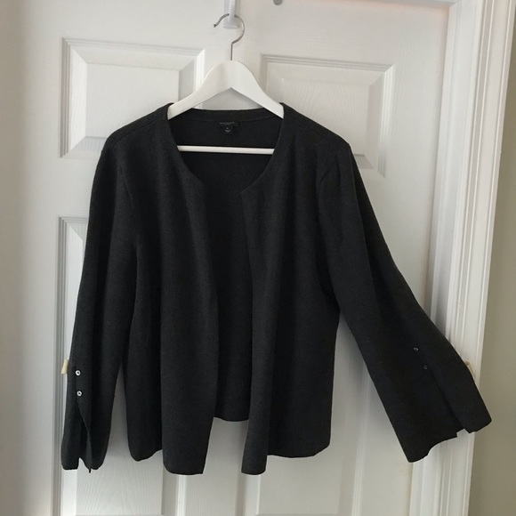 Ann Taylor Factory Charcoal Grey Cardigan - Size XL - Picture 1 of 6